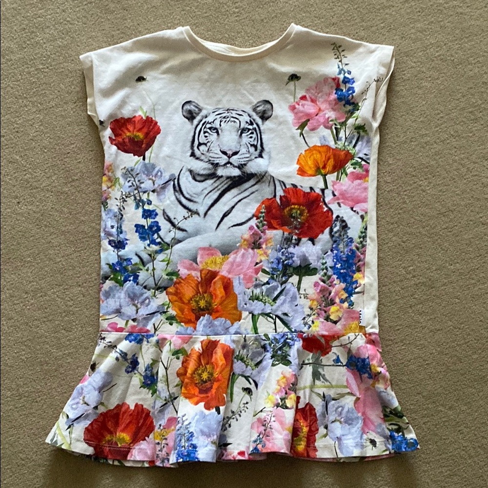 Floral Tiger Print Dress